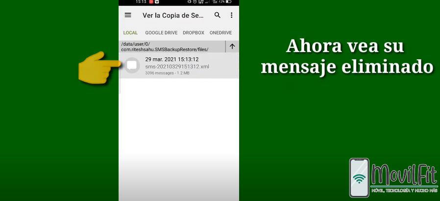 Recuperar Mensajes de Texto Borrados en Android6